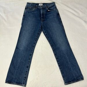 Agolde Pinch Waist High-Rise Straight Jeans